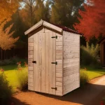 Casetta a pannelli 16 mm, 1,40 X 1,40 m 2.00m² con pavimento e WC a secco