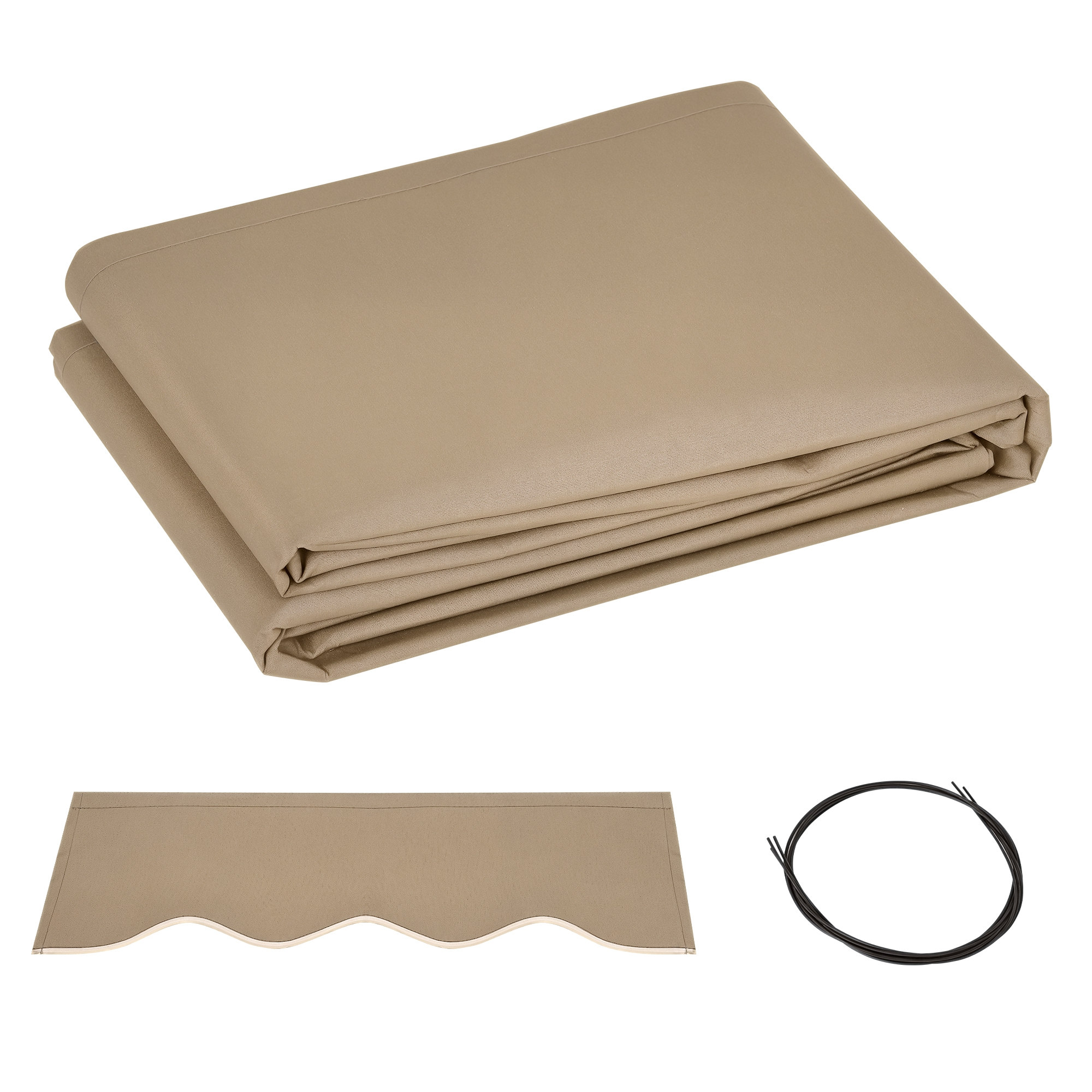e6Ded1197f4db65b4.jpg Telo di Ricambio per Tenda a Bracci in Poliestere Anti UV da 4x2.5m, Beige - immagine 1