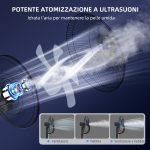 Ventilatore Nebulizzatore a 3 Velocità, Oscillazione 75° e Nebulizzazione Regolabile, Nero - immagine 4