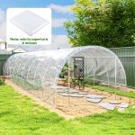 Copertura per Serra 6x10 m di Ricambio, Telo per Serre a Tunnel in PP Anti UV e Impermeabile, Trasparente - immagine 2