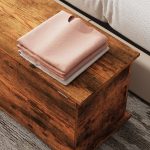 Panca Contenitore Capacità 120 kg per Camera da Letto e Ingresso, in Legno, 100x40x40 cm, Marrone - immagine 9