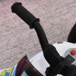 Moto Giocattolo Cavalcabile a 3 Ruote per Bambini 18-36 Mesi Stile Polizia con Musica e Fari, Azzurro - immagine 8