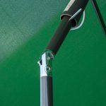Ombrellone da Giardino Rettangolare 2x1.3m con Inclinazione Regolabile e Palo in Alluminio, Verde e Nero - immagine 8