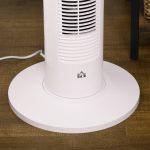 Ventilatore a Torre 45W a 3 Modalità e 3 Velocità con Timer da 12h, in ABS e Alluminio, Ø31.5x93 cm, Bianco - immagine 9