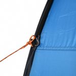 Tenda Doccia da Campeggio e Spiaggia con Porta a Cerniera e Borsa di Trasporto, 126x124x189 cm, Blu - immagine 8