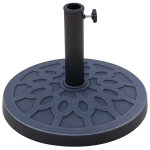 Base per Ombrellone Rotondo per Pali da Ø38 e Ø48 mm, in Resina e Acciaio, Ø45 cm, Bronzo