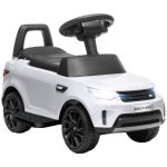 Macchina Elettrica per Bambini 18 mesi a 5 anni con musica e clacson, Auto a 6V, Elettrico e a Spinta,Velocità 3km/h, Bianco