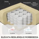 Poltrona Reclinabile Manualmente a 60° Extra Imbottita in Tessuto con Poggiapiedi, Nero - immagine 5