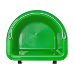 Secchio per mangime per cavalli con staffa per fissaggio e maniglia, verde, 12 litri - immagine 3