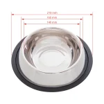 Ciotola in acciaio inox per cani, Ø16 cm, 450 ml - immagine 3