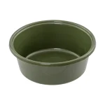 Ciotola in plastica per mangimi dei bovini, verde oliva, 6 litri