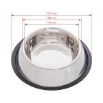 Ciotola in acciaio inox per cani, Ø19 cm, 900 ml - immagine 3