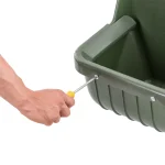 Mangiatoia per mucche, materiale plastica con bordo protettivo, 15 litri - immagine 6