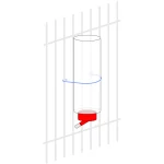 Abbeveratoio a biglia per roditori, 600 ml - immagine 5