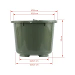 Secchio di stalla e alimentazione, verde, 12 litri - immagine 2