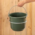 Secchio di stalla e alimentazione, verde, 12 litri - immagine 4