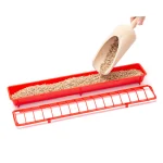 Mangiatoia per galline, lunghezza 50 cm, capacità 1,5 l - immagine 4