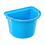Secchio per mangime per cavalli con staffa per fissaggio e maniglia, blu, 12 litri - immagine 5