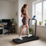 Tapis Roulant Pieghevole con Inclinazione Regolabile, Velocità 1-10 km/h, Display LED e Telecomando, Nero - immagine 2