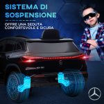 Macchina Elettrica per Bambini 3-8 Anni con Telecomando, Fari e Clacson, Nero - immagine 8