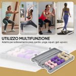 Set di Manubri Pesi Fitness da 6 kg con Impugnatura Antiscivolo e Valigetta, Multicolore - immagine 4