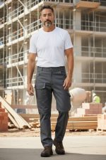 Pantalone da Lavoro Multitasche Grigio/Azz - immagine 2