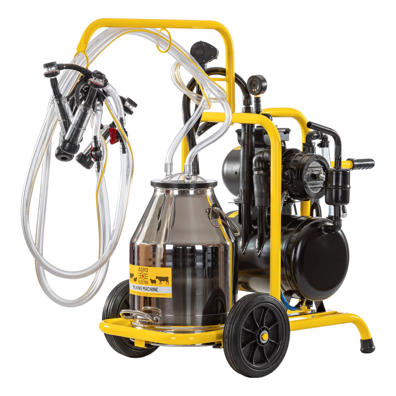 1 Mungitrice per capre, 2 posti, 1 bidone acciaio inox, 30 litri - immagine 1