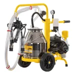 Mungitrice per mucche, con 1 bidone acciaio inox 25 litri, eco