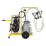 Mungitrice per capre, 2 posti, 1 bidone alluminio 30 litri - immagine 3