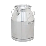 Bidone in acciaio inox per il trasporto del latte, con coperchio a leva, 30 litri - immagine 2