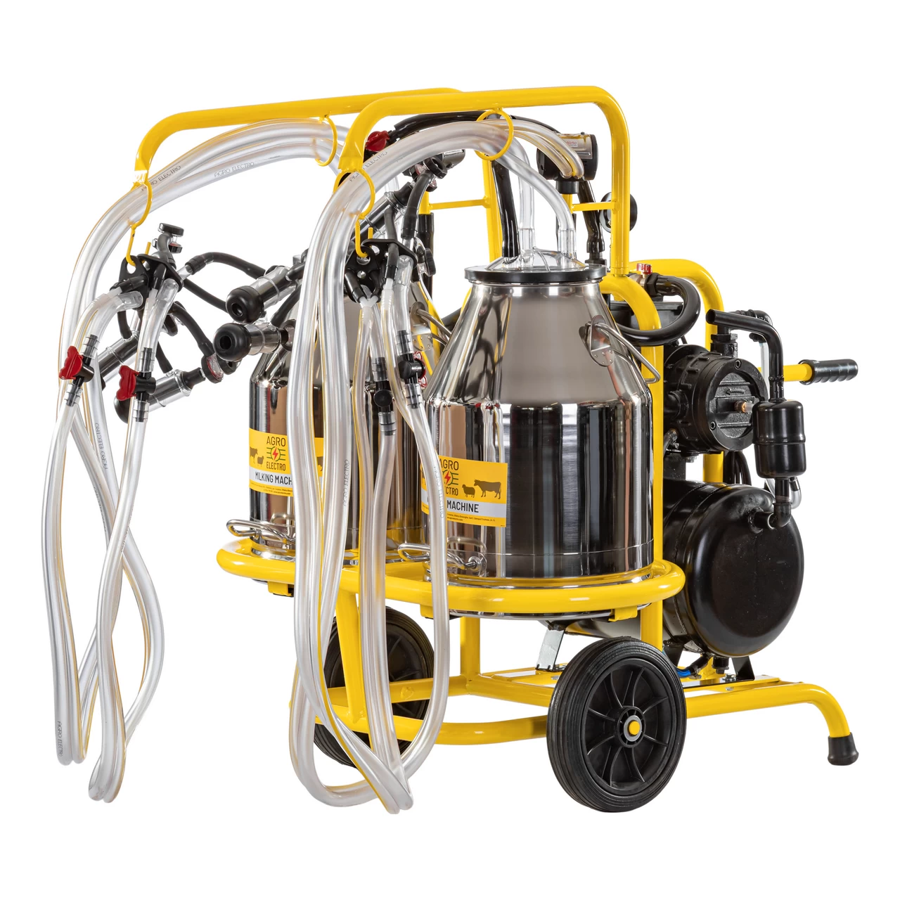 22 Mungitrice per pecore, 4 posti, 2 bidoni acciaio inox 30 litri - immagine 1