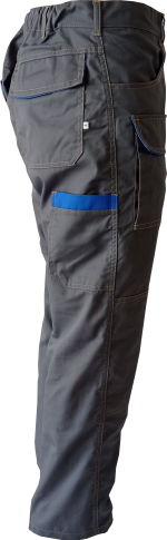 Pantalone da Lavoro Multitasche Grigio/Azz - immagine 8