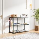 Portapiante a 3 Livelli Aperti in Acciaio e Plastica, 143x48x100 cm, Verde Scuro - immagine 7