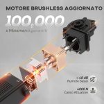 Poltrona Reclinabile con Riscaldamento, 8 Punti Massaggio e 5 Modalità, Tessuto Ciniglia, Grigio Chiaro - immagine 4