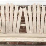 Panchina da Giardino in Legno Stile Country con Braccioli a Ruota, 108x66x95cm, Legno Naturale - immagine 9