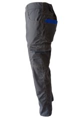 Pantalone da Lavoro Multitasche Grigio/Azz - immagine 9