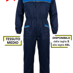 TUTA DA LAVORO BICOLORE Blu/Azzurro