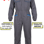 TUTA DA LAVORO BICOLORE Grigio/Azzurro