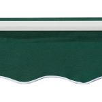 Tenda da Sole a Manovella 3x2 m ad Angolazione Regolabile, in Alluminio, Acciaio e Poliestere Verde - immagine 9