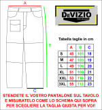 Pantalone da Lavoro Multitasche Grigio/Azz - immagine 11