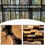 Panchina da Giardino 2 Posti a Doghe con Gambe a Ruota di Carro, in Legno, 98x50x39.5 cm, color Legno - immagine 5