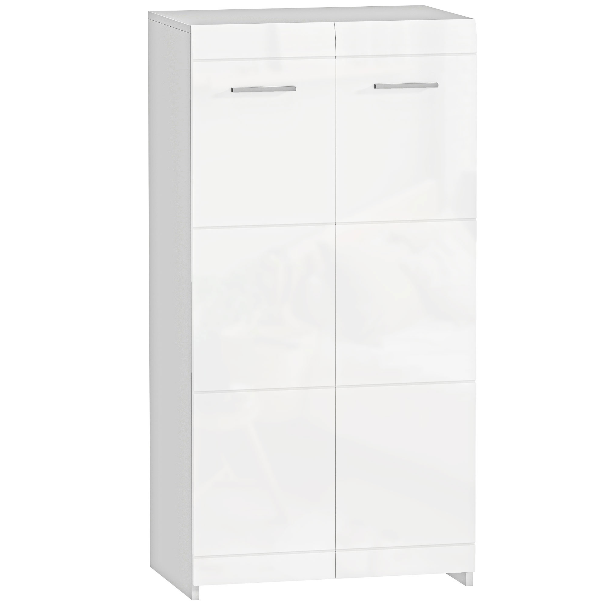 Wlfed319c9d9d579a.jpg Scarpiera da Ingresso Moderna con 5 Ripiani Regolabili, 55x36x108 cm, Bianco - immagine 1