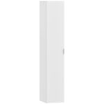 Mobile Bagno Sospeso a Colonna con Ripiani Regolabili e Chiusura Soft Close, 30x31.5x160 cm, Bianco