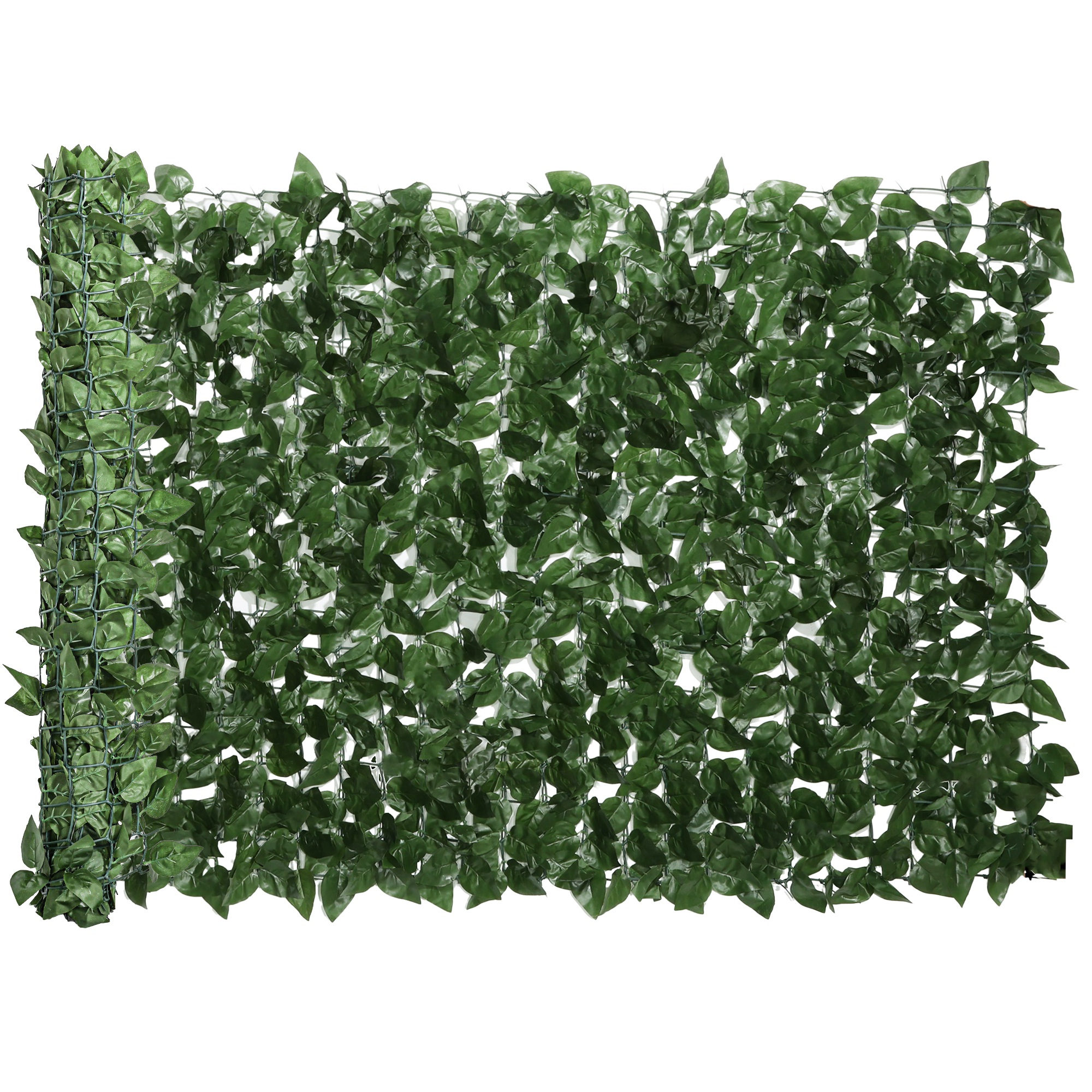 vOL2c719c50ca15fc.jpg Siepe Artificiale Arrotolabile e Impermeabile, in Seta e PE, 300x100 cm, Verde Scuro - immagine 1