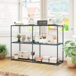 Portapiante a 3 Livelli Aperti in Acciaio e Plastica, 143x48x100 cm, Verde Scuro - immagine 8